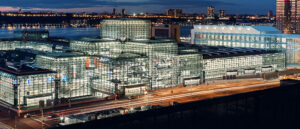 WMIC Jacob Javits Center at night